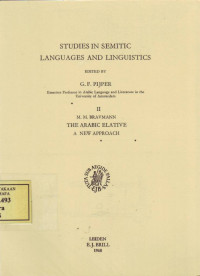 Studies In Semitic Language and Linguistics