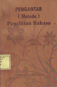 Pengantar (Metode) Penelitian Bahasa