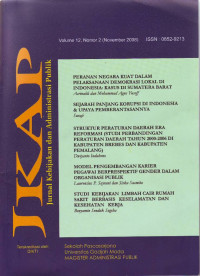 Peranan Negara Kuat dalam Pelaksanaan Demokrasi Lokal di Indonesia Kasus di Sumatera Barat