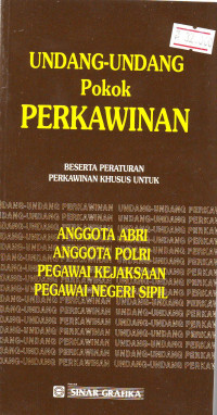 UNDANG-UNDANG PERKAWINAN