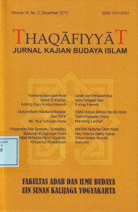 Thaqafiyyat (Jurnal Kajian Budaya Islam)