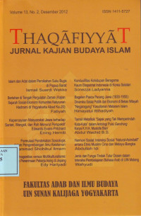 Thaqafiyyat (Jurnal Kajian Budaya Islam)