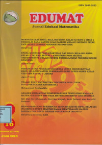 Edumat Jurnal Edukasi Matematika