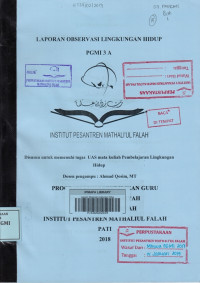 Laporan Observasi Lingkungan Hidup