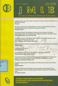 JMIE: Journal of Madrasah Ibtidaiyah Education