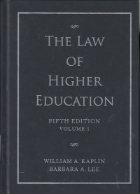 The Law of Higher Education