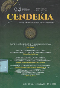 Cendekia: Jurnal Kependidikan dan Kemasyarakatan