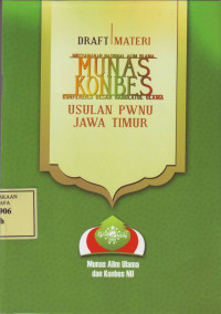 Draft Materi Munas Konbes Nahdlatul Ulama