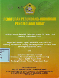 Peraturan Perundang-Undangan Pengelolaan Zakat