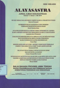 Alayasastra Jurnal Ilmiah Kesusastraan