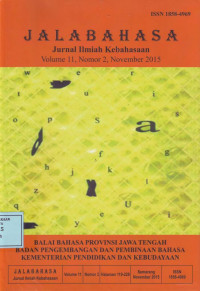 Jalabahasa Jurnal Ilmiah Kebahasaan