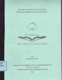 Uji Coba Instrumen Tes dan Nontes Panilaian Pembelajaran Matematika