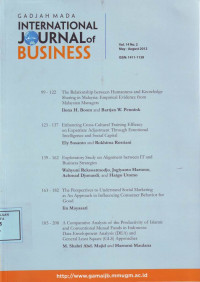 Gadjah Mada International Journal of Business