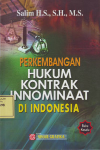 Perkembangan Hukum Kontrak Innominaat di Indonesia