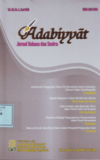 Adabiyyat (Jurnal Bahasa dan Sastra)