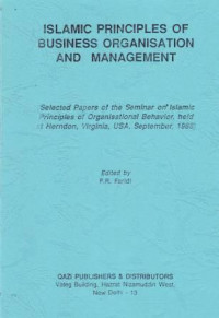 Islamic Principles of Business Organisation and Management