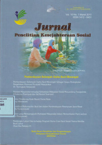 Jurnal Penelitian Kesejahteraan Sosial