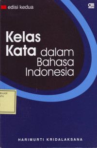 Kelas Kata dalam Bahasa Indonesia