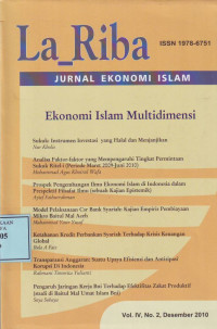 La_Riba Jurnal Ekonomi Islam