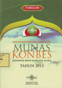 Panduan Munas Konbes Nahdlatul Ulama tahun 2012