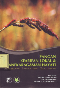 Pangan Kearifan Lokal dan Keanekaragaman Hayati;