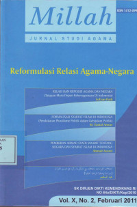 Millah Jurnal Studi Agama