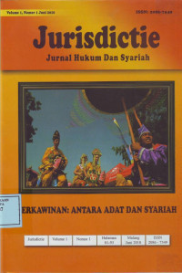 Jurisdictie, Jurnal Hukum dan Syariah