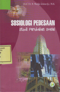 Sosiologi Pedesaan Studi Perubahan Sosial