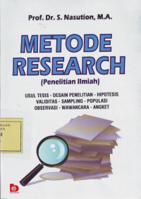 Metode Research (Penelitian Ilmiah)