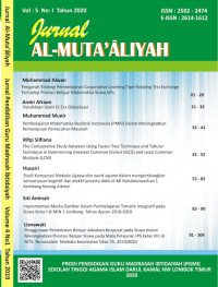 Al-Muta'aliyah : Pembelajaran Matematika Realistik Indonesia (PMRI) dalam Meningkatkan Kemampuan Pemecahan Masalah