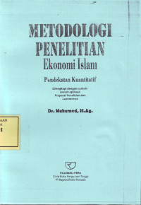 Metodologi Penelitian Ekonomi Islam